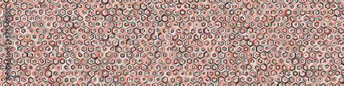  Hexagonal Maze pattern abstract illustration