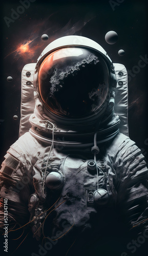 Astronaut in space, Generative AI