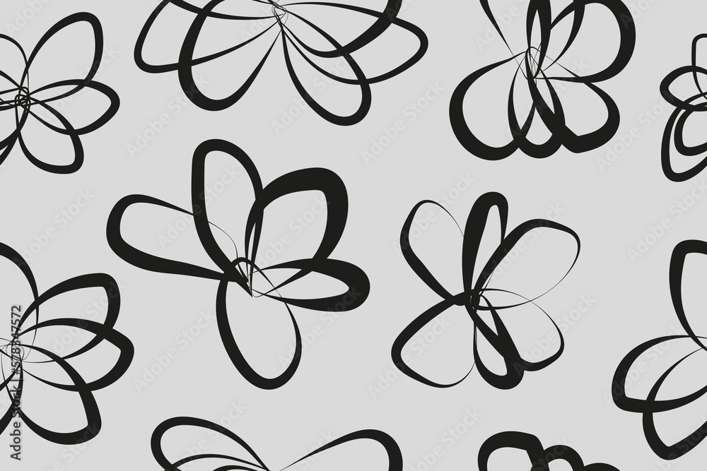 pattern black ovals of irregular shape collected in abstract shapes pattern black ovals of irregular shape collected in abstract shapes