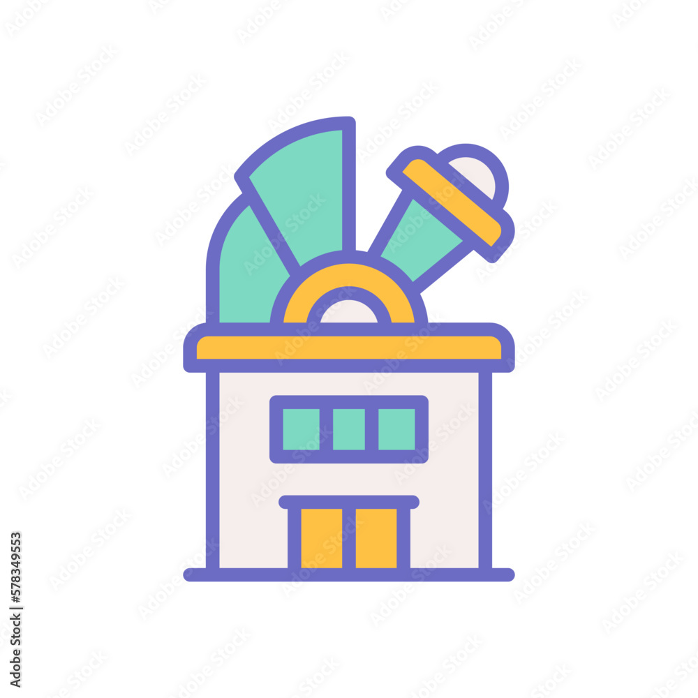 observatory icon for your website design, logo, app, UI. observatory icon for your website design, logo, app, UI.