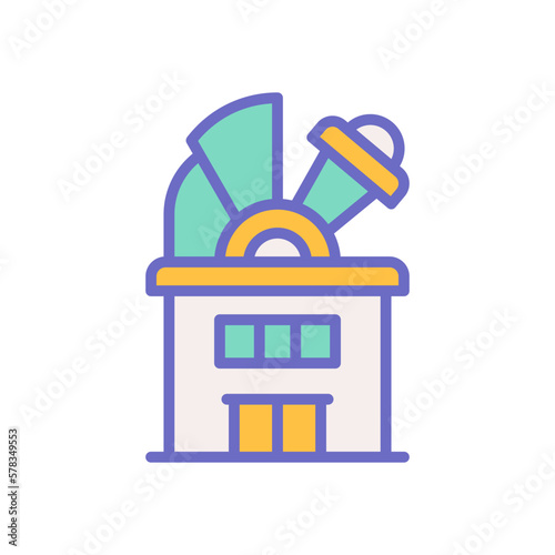 observatory icon for your website design, logo, app, UI. 