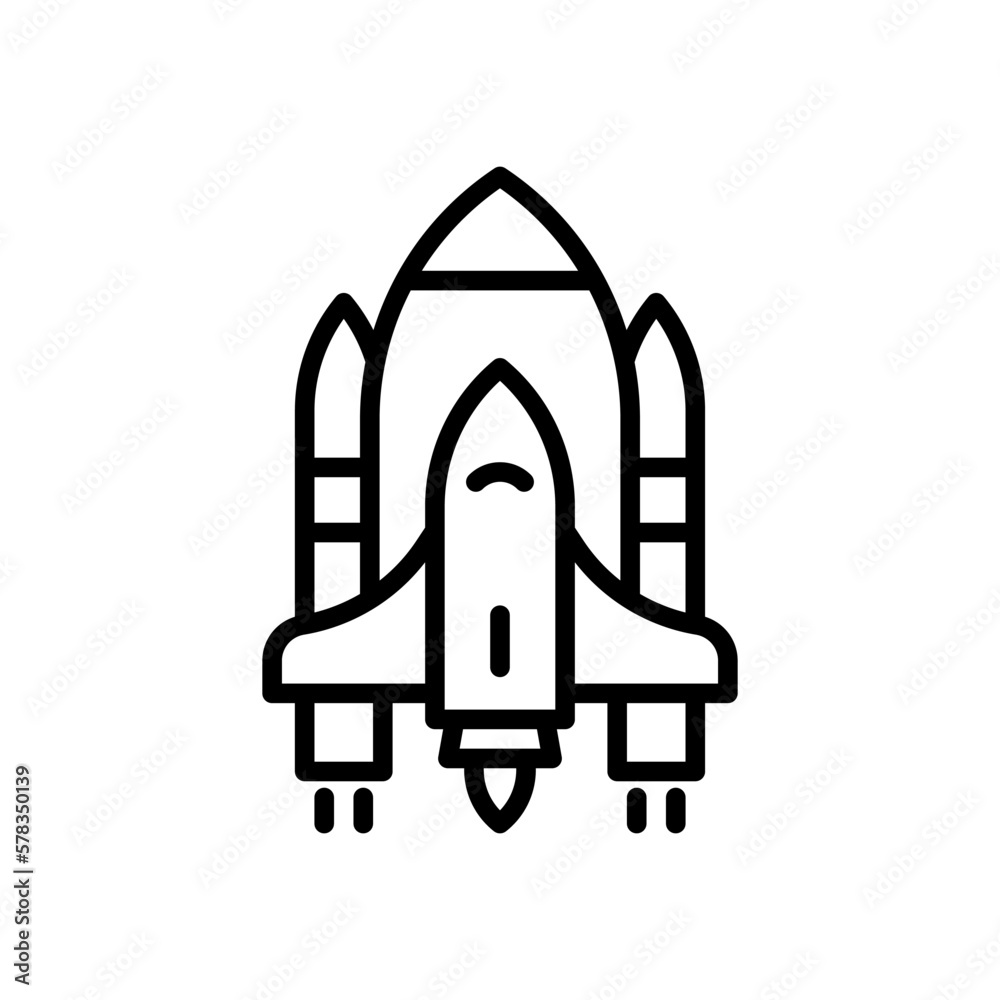 space shuttle icon for your website design, logo, app, UI. 