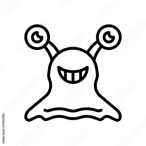 alien icon for your website design, logo, app, UI. 