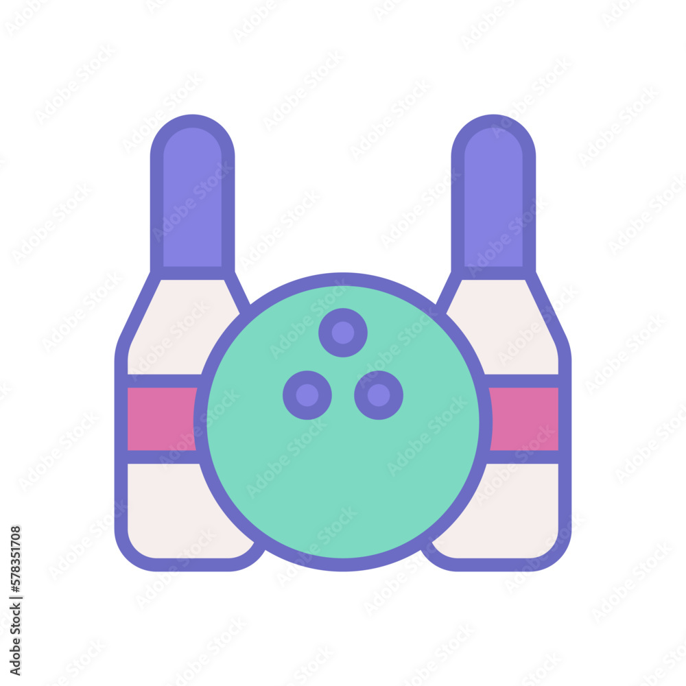 bowling icon for your website design, logo, app, UI. bowling icon for your website design, logo, app, UI.