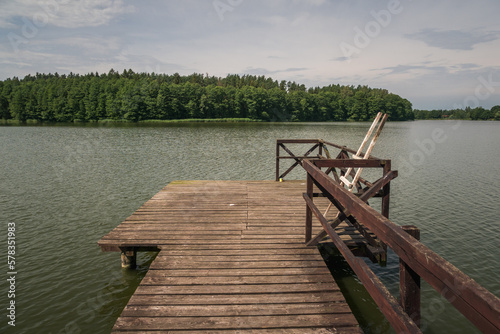 Czarna Kuta lake in Kuty, Masuria, Poland