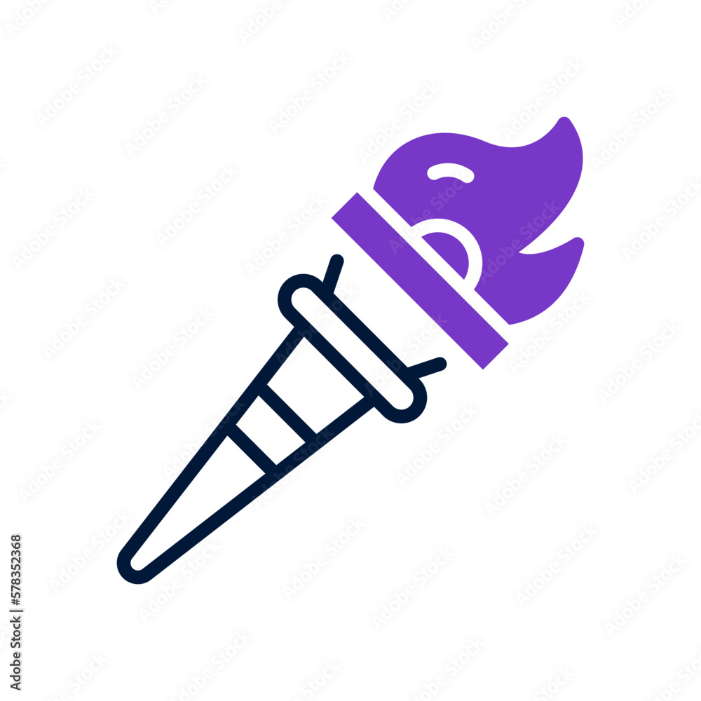 torch icon for your website design, logo, app, UI. 