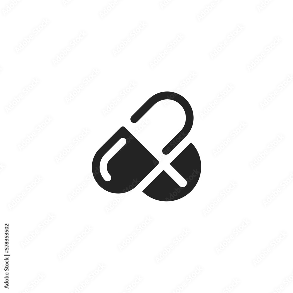 Pill - Pictogram (icon) Pill - Pictogram (icon)