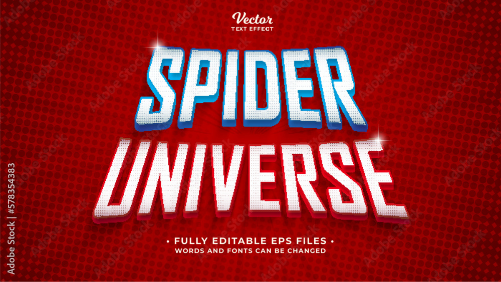 spider universe text effect editable eps cc spider universe text effect editable eps cc