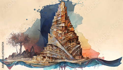 Reimagine tower of babel art