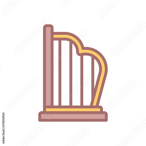 harp icon for your website design, logo, app, UI. 