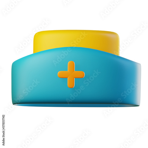 3d medical nurse hat uniform