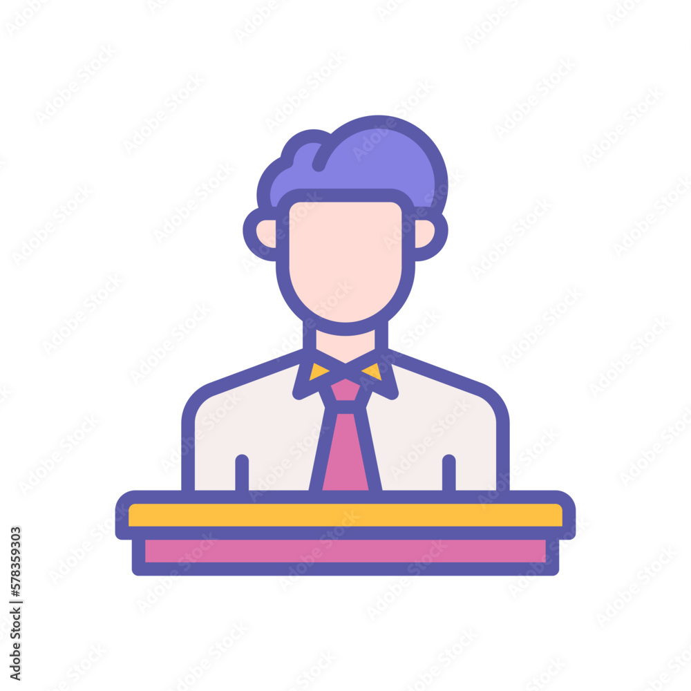 employee icon for your website design, logo, app, UI. 