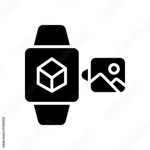 smartwatch icon for your website design, logo, app, UI. 