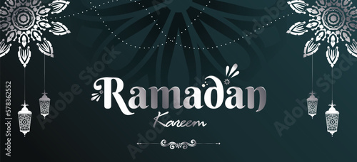Ramadan Kareem, ashra e rehmat, ashra e maghfirat, ashra e jahannam se azadi and jumma tul wida English Typography with lantern and with doodles