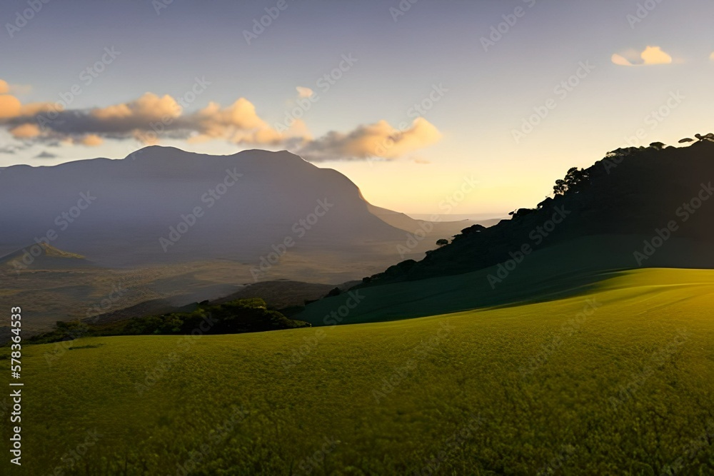 beatiful background with brazilian landscape from estate of Minas Gerais, mountains, countryside, highdetail, octane render, 32k, UHD, generative AI