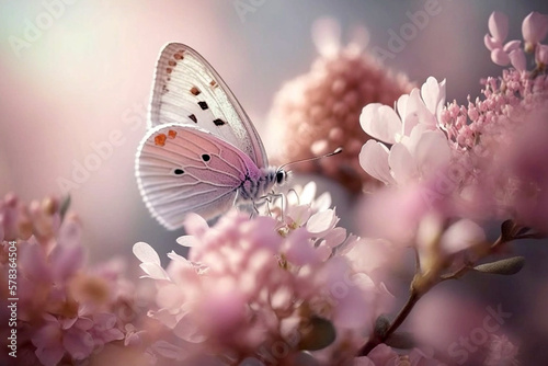 butterfly on flower © Paulius