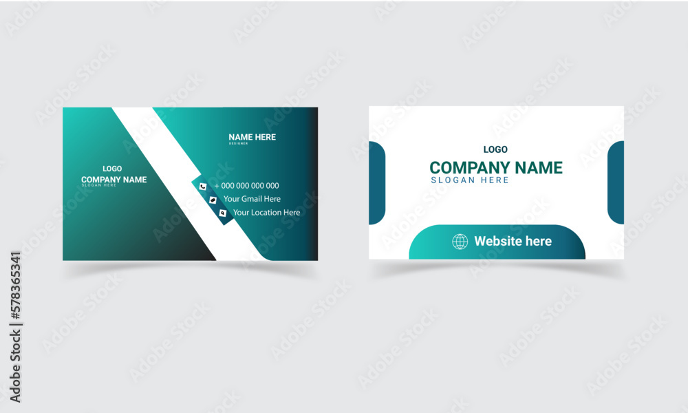 Modern and creative business card template with modern shape.
Modern and creative business card template with modern shape.