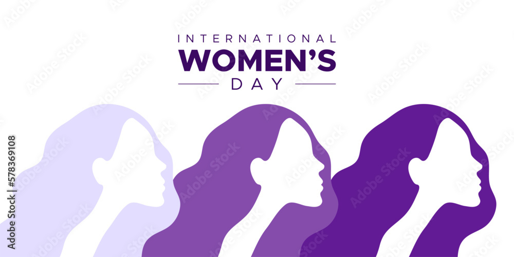 International Women's Day. March 8. Profile portraits women. #EmbraceEquity. Vector illustration, flat design International Women's Day. March 8. Profile portraits women. #EmbraceEquity. Vector illustration, flat design