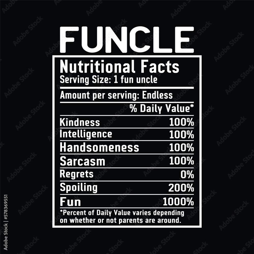 Funcle nutritional Facts