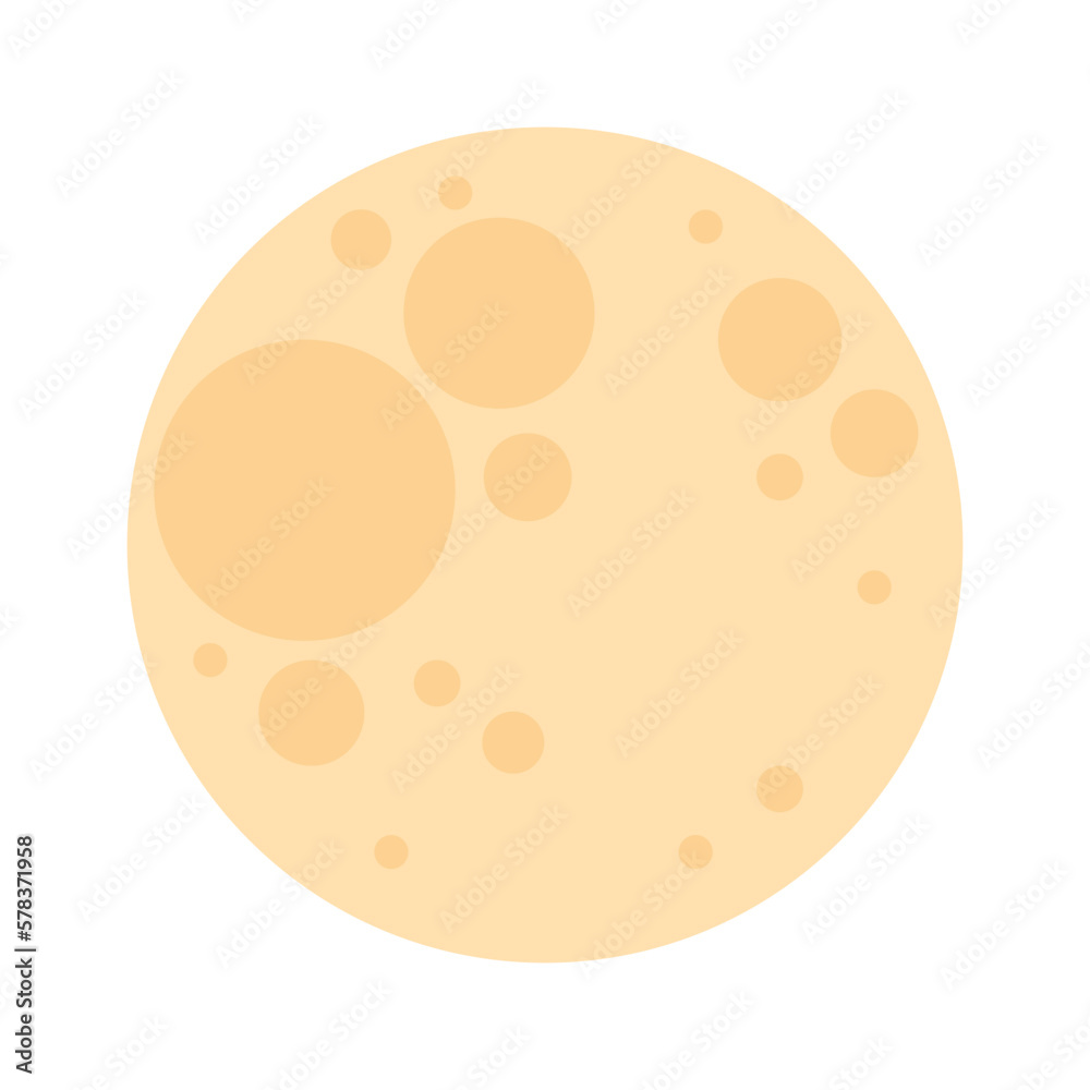 Illustration of yellow full moon. Cheese colors. Can be used for cards, prints, textile. Isolated vector and PNG illustration on transparent background. Illustration of yellow full moon. Cheese colors. Can be used for cards, prints, textile. Isolated vector and PNG illustration on transparent background.