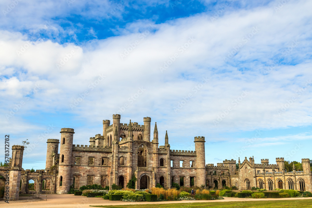 Imposing ruins of Lowther Castle in Lake District of England. Imposing ruins of Lowther Castle in Lake District of England.