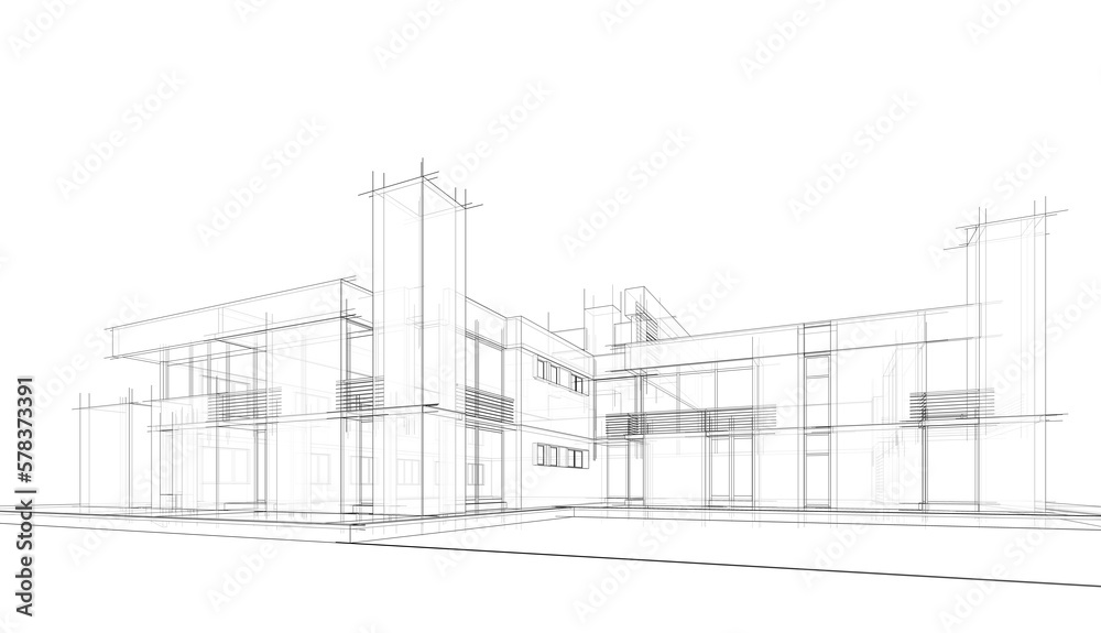 architectural drawing 3d illustration 3d rendering architectural drawing 3d illustration 3d rendering
