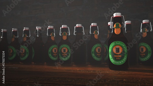 St. Patrick's Day Bottles photo