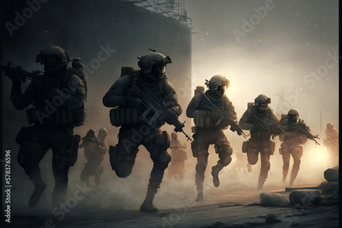 Battlefield Blitz: Soldiers Attack Generative AI