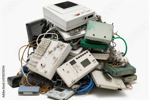Retro computer technology concept, AI generated	