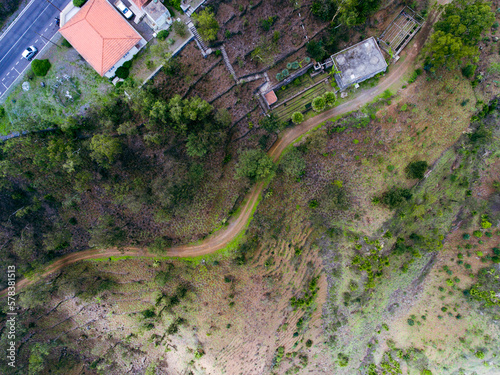 Aerial photos of Serra de Malagueta in Santiago Island Cabo Verde capture the stunning natural beauty of this mountain range, with its rugged terrain, lush vegetation, and breathtaking views