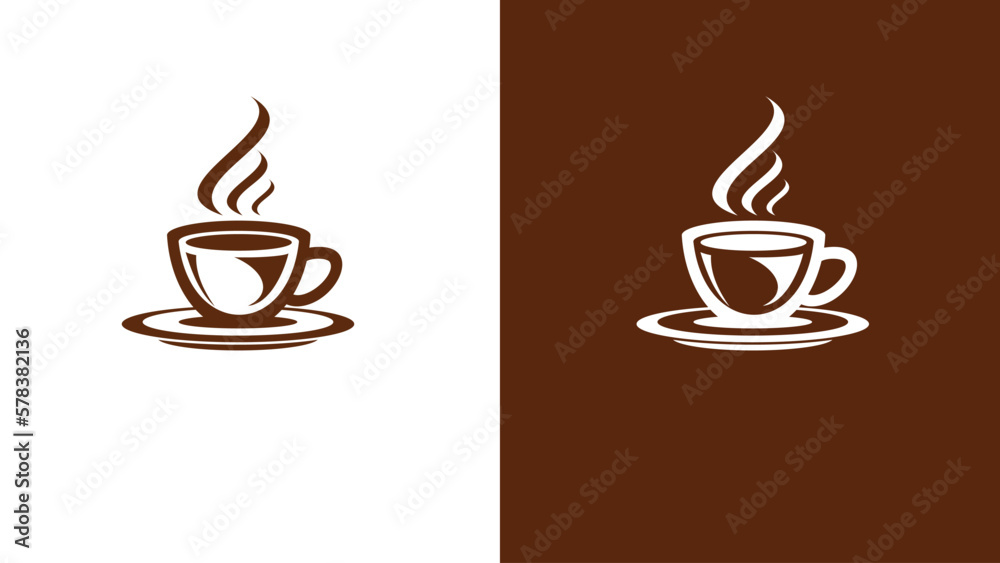 Modern coffee shop logo, coffee cup icon, Vector coffee icons, coffee ...