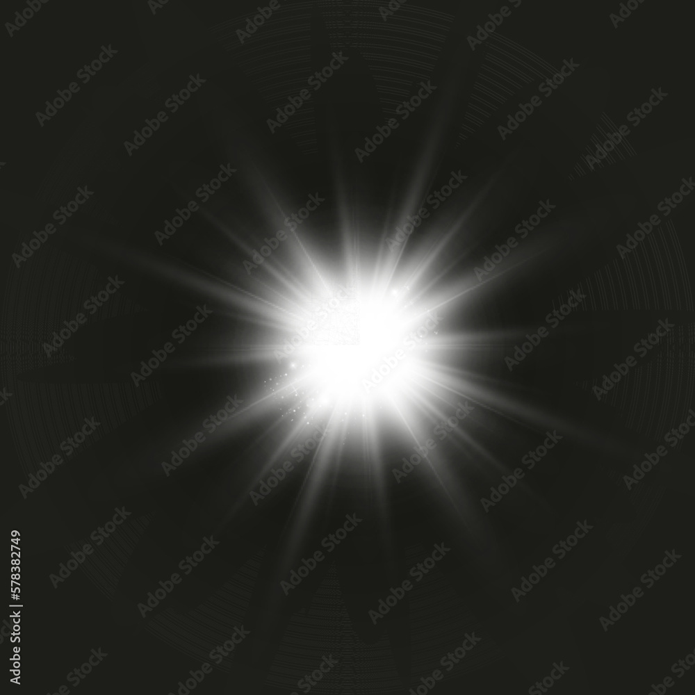 Vector transparent sunlight special lens flare light effect. Bright beautiful star. Light from the rays.	
