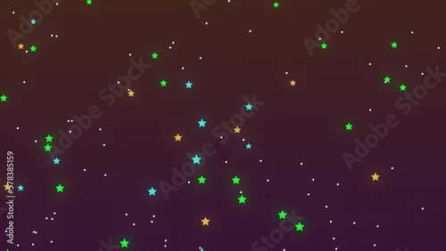Colorful Flat Background Seamless Looping Motion