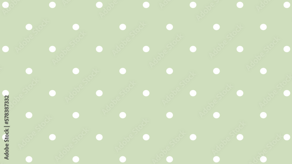 White dots in green background