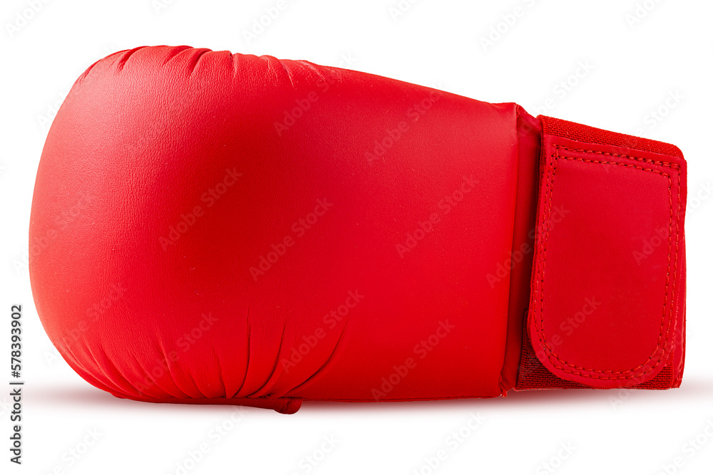 Red karate boxing gloves