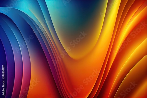 abstract colorful gradient background for design as banner, ads, and presentation concept. colored abstract background. Smooth transitions of iridescent colors. Colorful gradient. Generative Ai