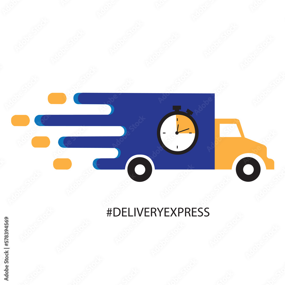 Icono vector de furgoneta de camión de entrega. Concepto: Delivery
