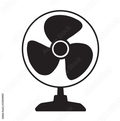 Icono de vector de hélice de ventilador.