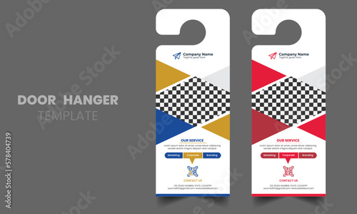 Business door hanger template design 