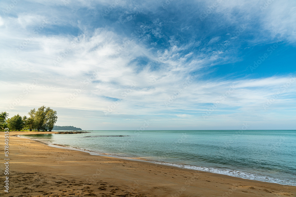 khao lak beach in beautiful day, Phang nga, Thailand. khao lak beach in beautiful day, Phang nga, Thailand.