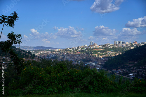 Hillside views outside Kigali, Rwanda photo