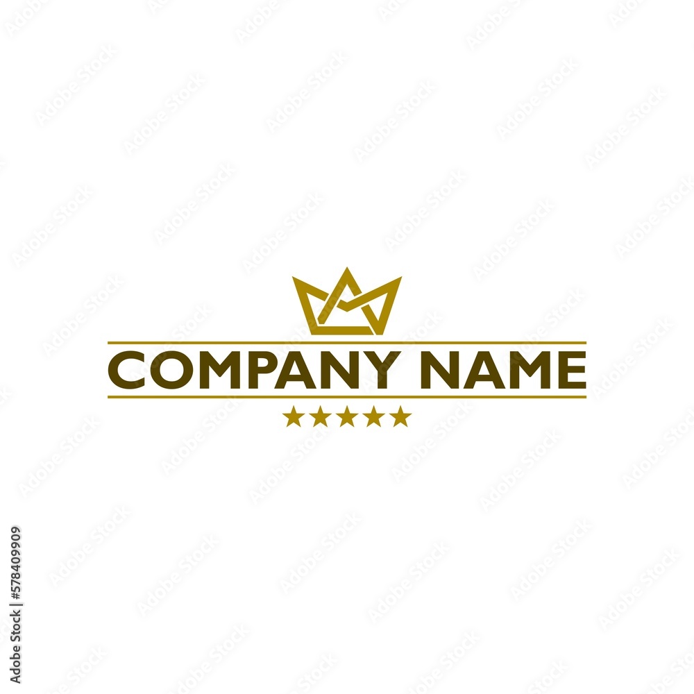 Crown star company logo icon isolated on white background Crown star company logo icon isolated on white background