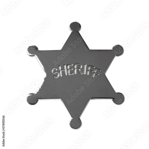Sheriff Star Badge Insignia Isolated