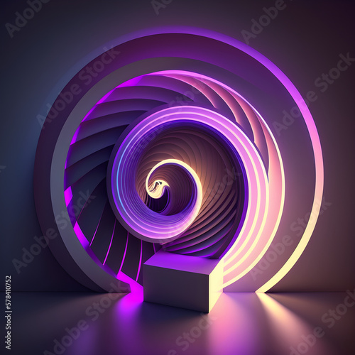 Glowing neon sign