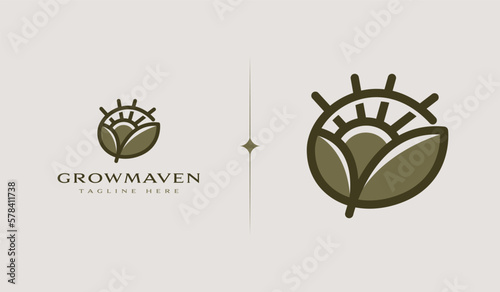 Agriculture Farm Farming Harverst. Universal creative premium symbol. Vector sign icon logo template. Vector illustration