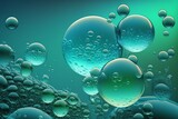 blue bubbles background. Color bubbles. Bubble background. Generative ai