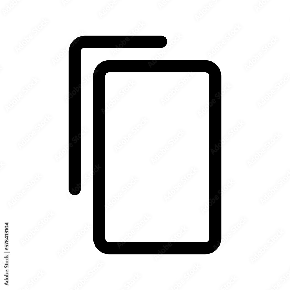Copy vector icon. A multimedia icon for file copying applications. Stack of paper. Documents vector icon. Copy vector icon. A multimedia icon for file copying applications. Stack of paper. Documents vector icon.
