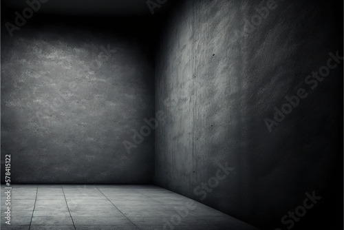 Dark  concrete wall texture design  Halloween background concept  Scary background  horror texture panorama banner long. loft - style
