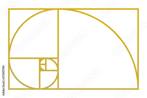 the golden ratio isolated image 