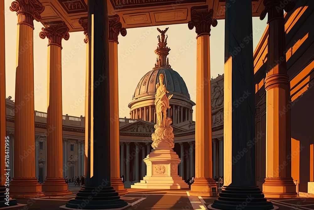 Alexander the Great's Columns in St. Peter's Square, City of Fountains ...